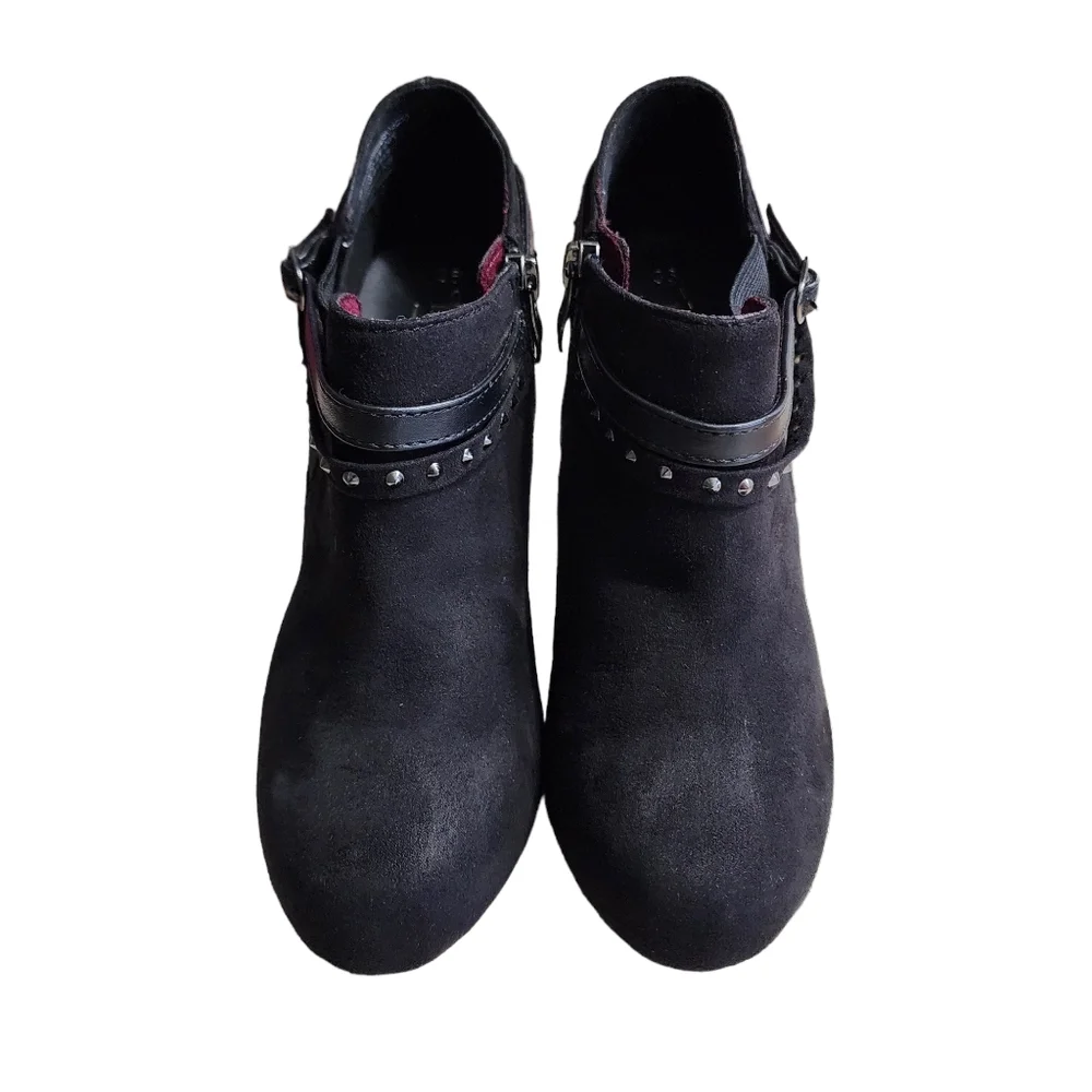 Women's Tamaris Ankle Booties Black Sz 5.5